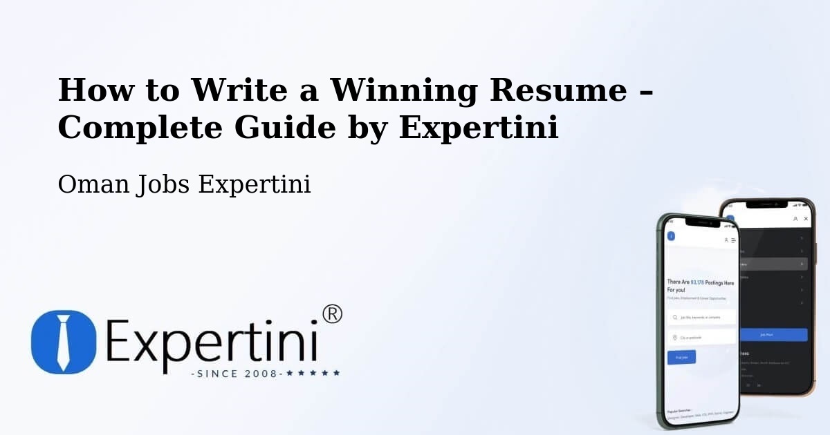 Resume Writing Guide for Job Seekers – Rustaq - Rustaq, Oman Jobs Expertini